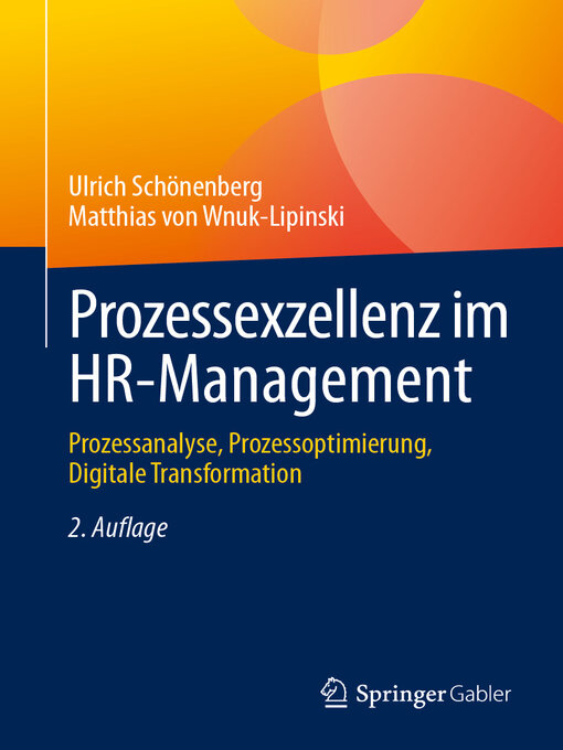 Title details for Prozessexzellenz im HR-Management by Ulrich Schönenberg - Available